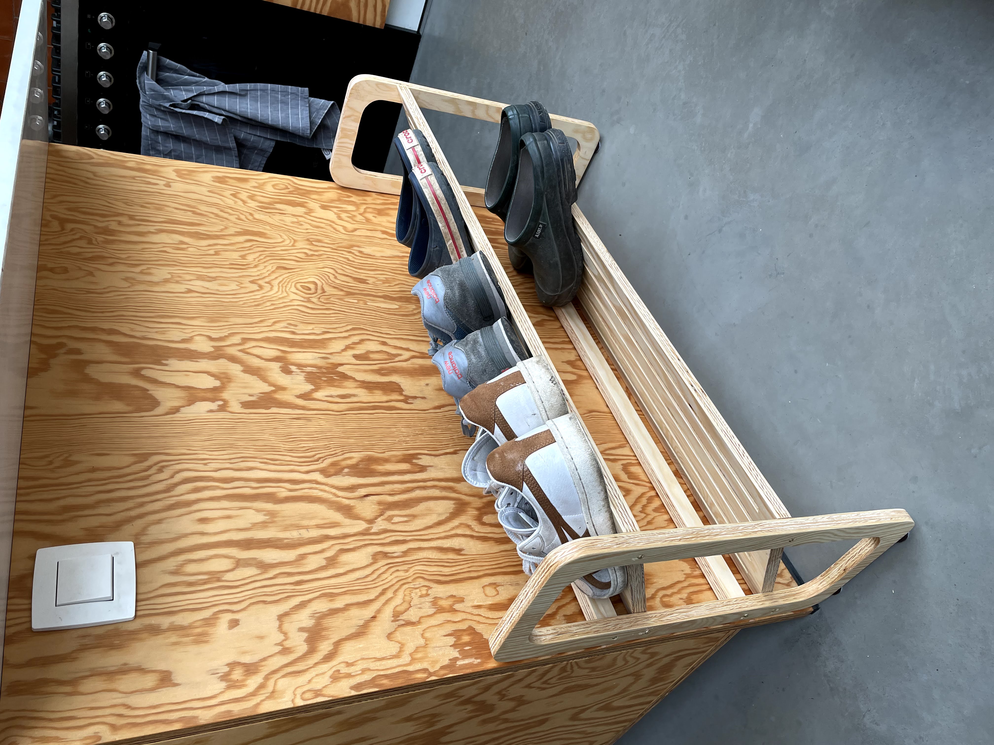 Plywood Shoe Rack