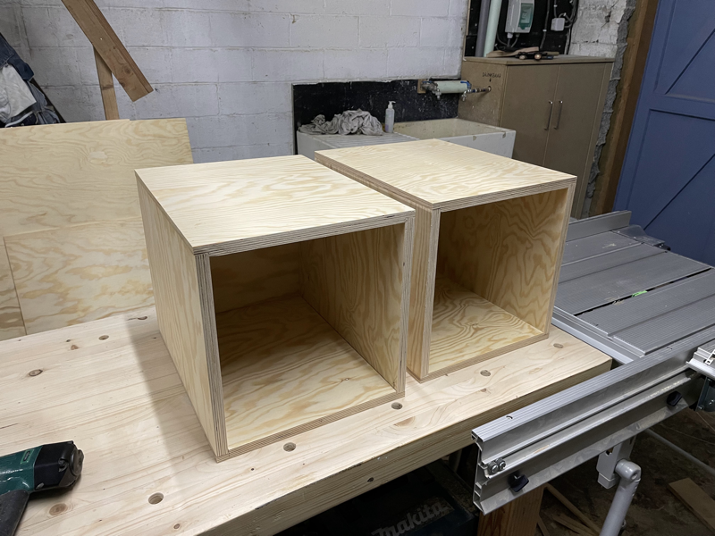 Plywood Desk