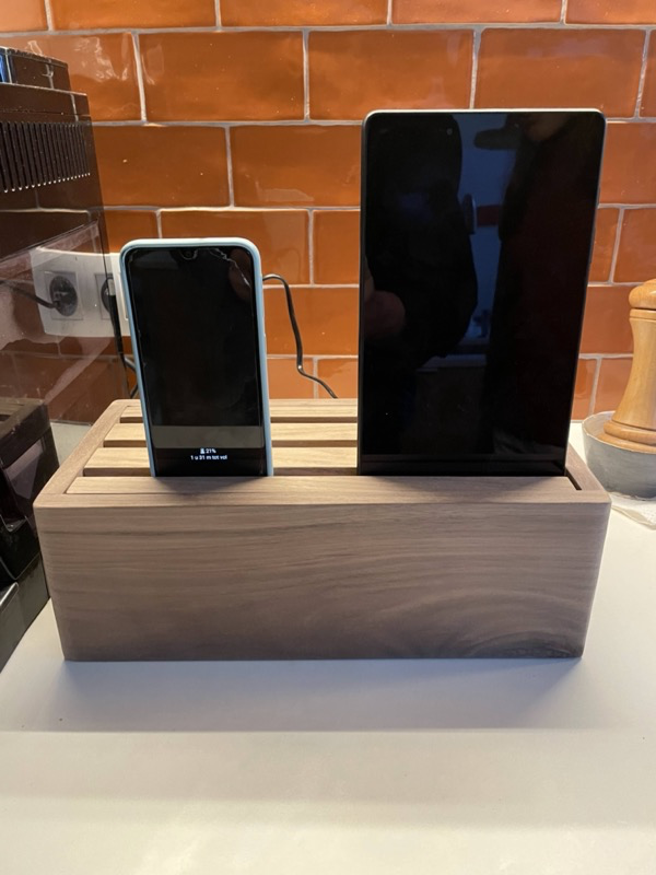 Walnut charging station