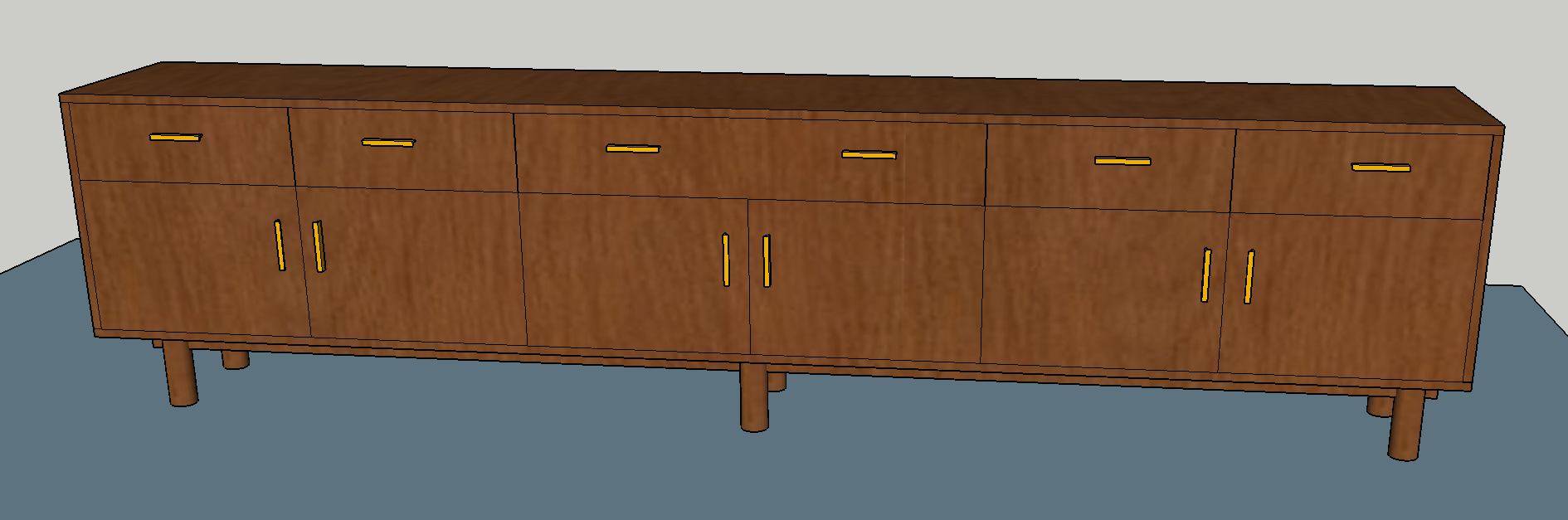 Walnut Credenza