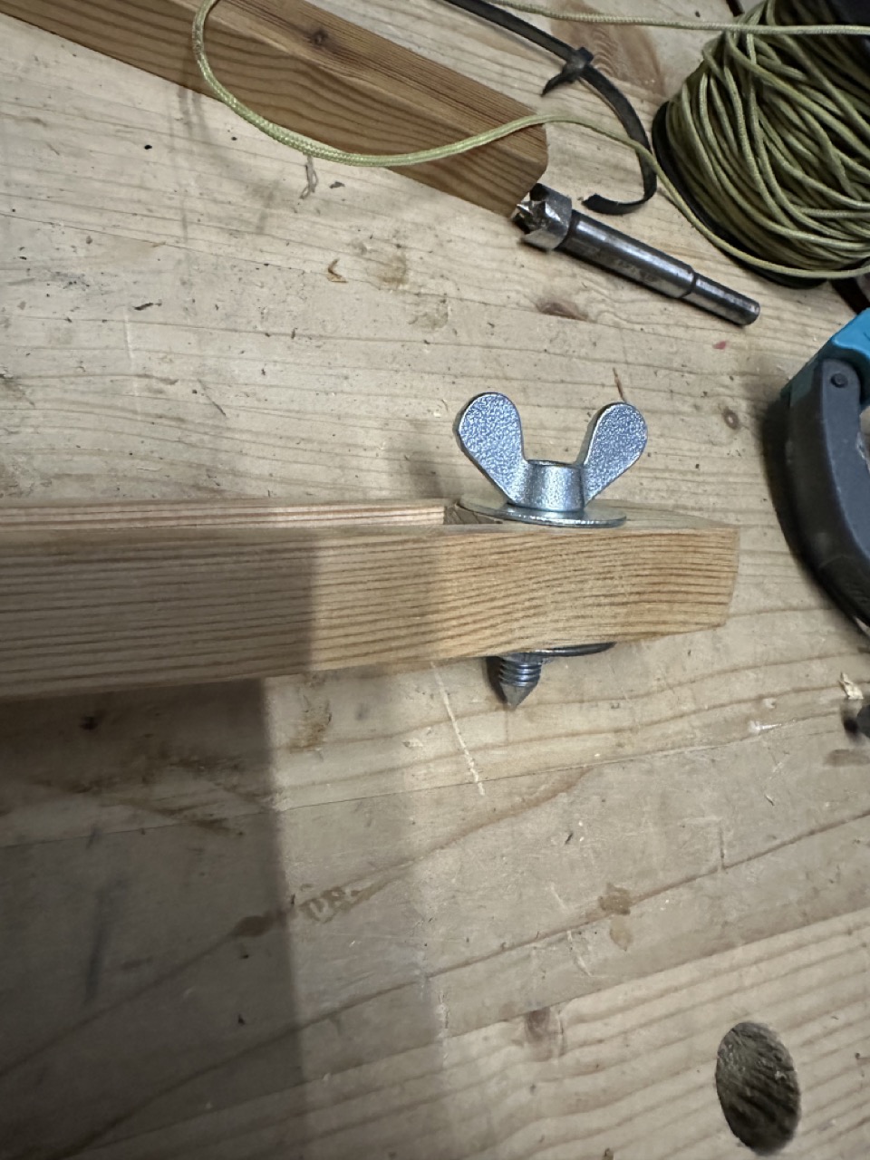 Walnut plant stand