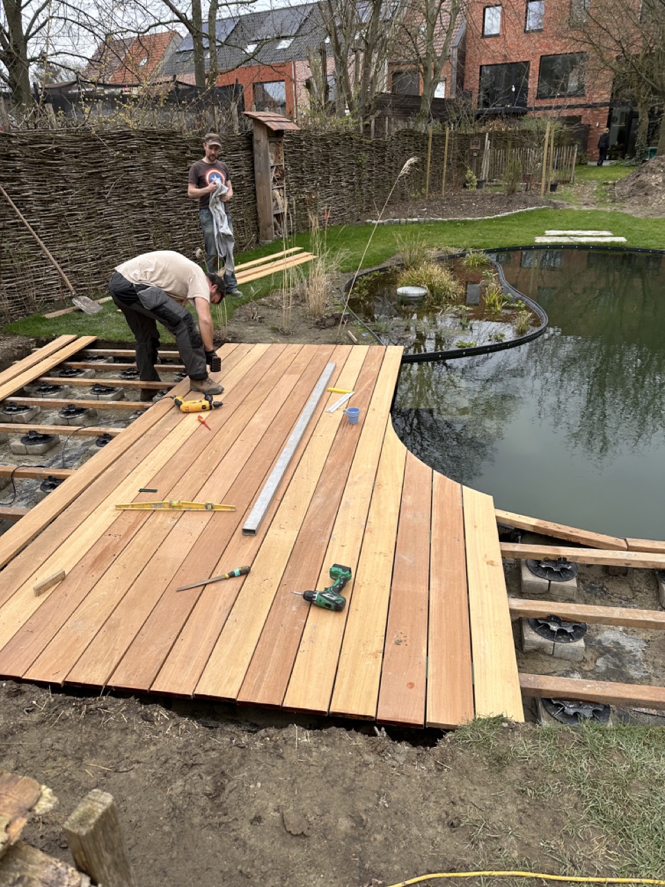 Hardwood deck