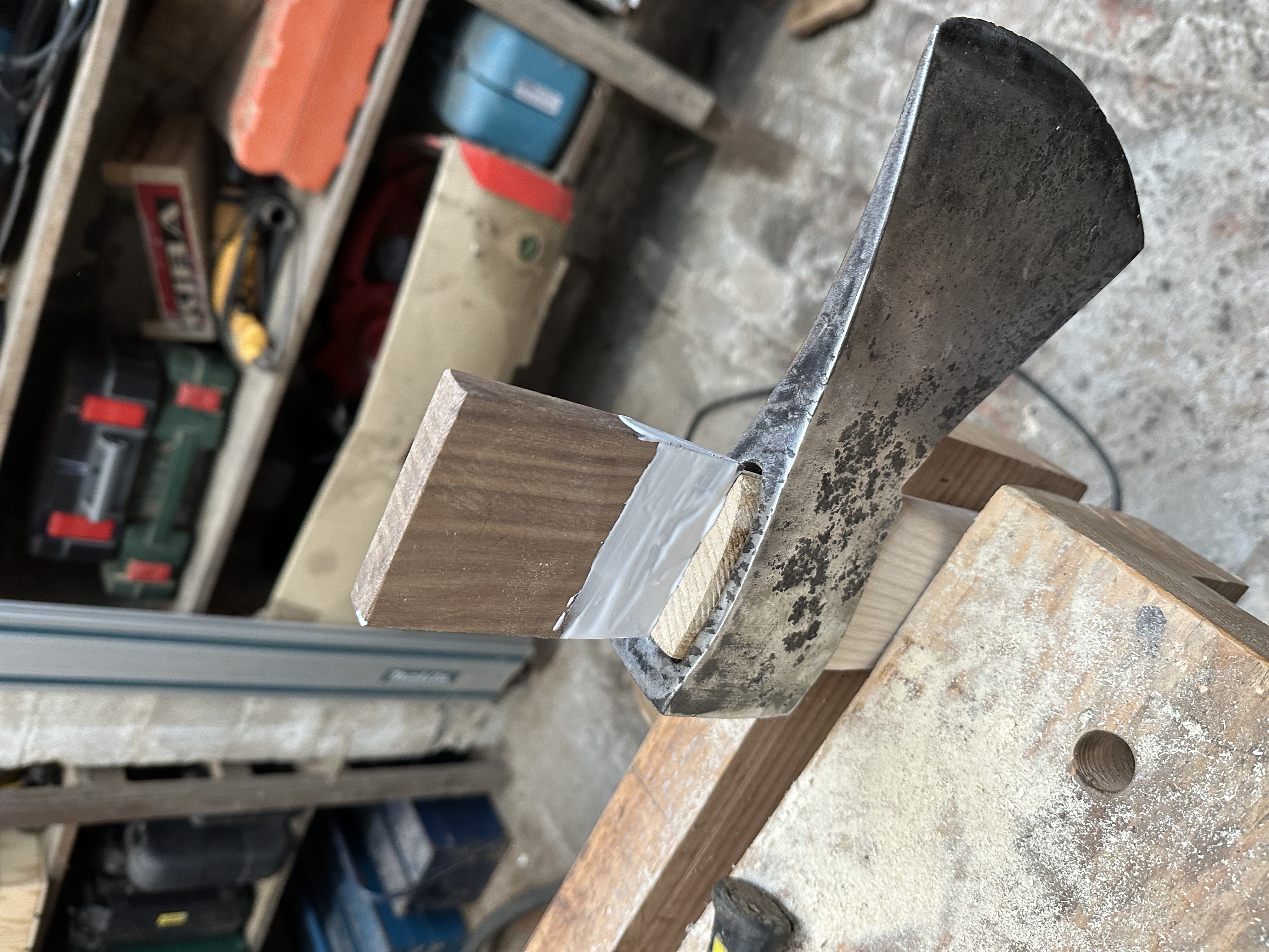 Old felling axe