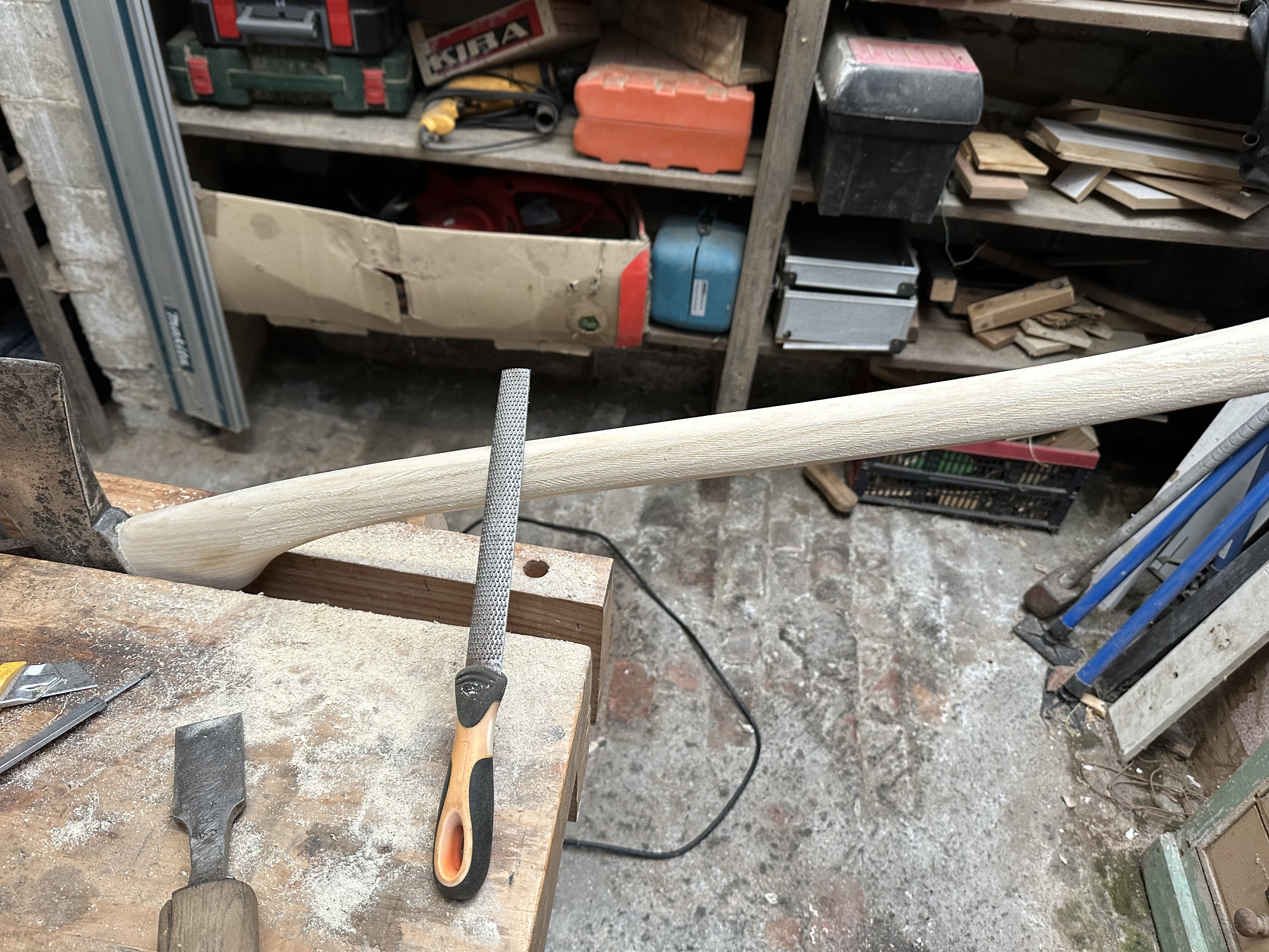 Old felling axe