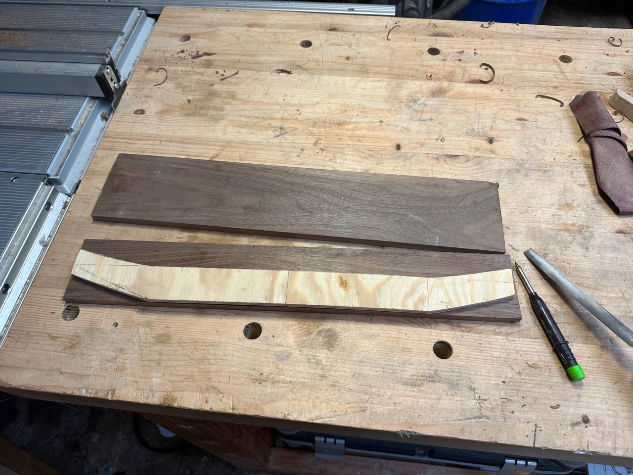 Walnut serving tray